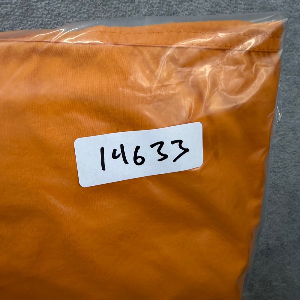 LL Bean Fishing Shirt Mens Medium Orange Long Sleeve Roll Tab Nylon Guide Angler - Picture 10 of 10